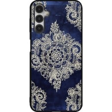 Coque Samsung Galaxy A14 5G - Silicone rigide noir Cream Flower Moroccan