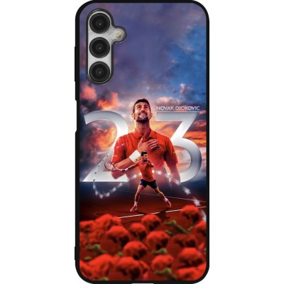 Coque Samsung Galaxy A14 5G - Silicone rigide noir Djokovic 23 Grand Slam