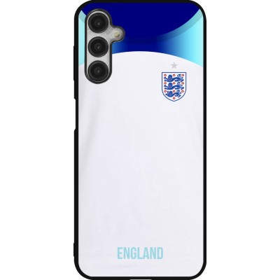 Coque Samsung Galaxy A14 5G - Silicone rigide noir Maillot de football Angleterre 2022 personnalisable