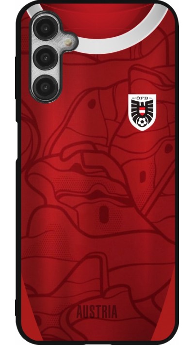 Samsung Galaxy A14 5G Case Hülle - Silikon schwarz Austria personalisierbares Fussballtrikot