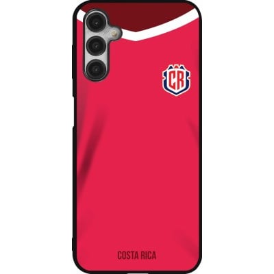 Coque Samsung Galaxy A14 5G - Silicone rigide noir Maillot de football Costa Rica 2022 personnalisable