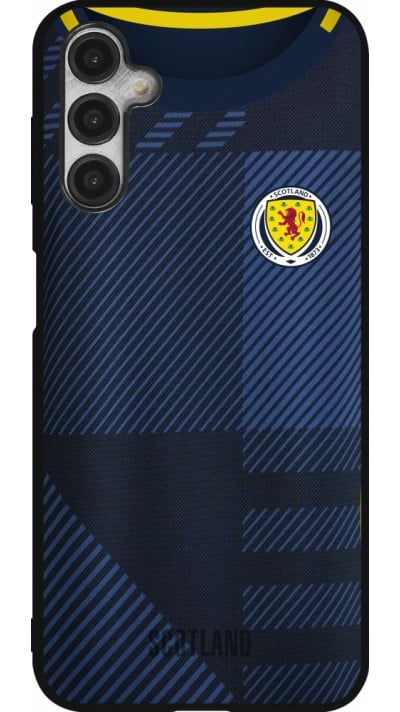 Coque Samsung Galaxy A14 5G - Silicone rigide noir Maillot de football Ecosse personnalisable