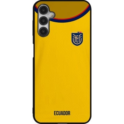 Coque Samsung Galaxy A14 5G - Silicone rigide noir Maillot de football Equateur 2022