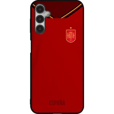 Coque Samsung Galaxy A14 5G - Silicone rigide noir Maillot de football Espagne 2022 personnalisable