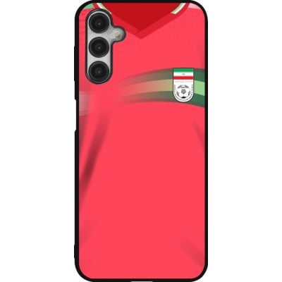 Coque Samsung Galaxy A14 5G - Silicone rigide noir Maillot de football Iran 2022 personnalisable