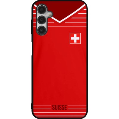 Coque Samsung Galaxy A14 5G - Silicone rigide noir Football shirt Switzerland 2022