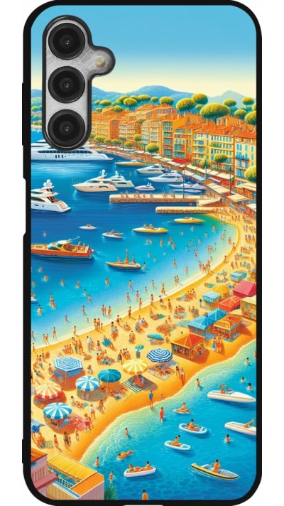 Coque Samsung Galaxy A14 5G - Silicone rigide noir French Riviera People