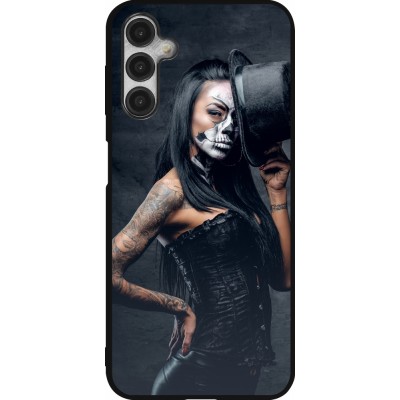 Coque Samsung Galaxy A14 5G - Silicone rigide noir Halloween 22 Tattooed Girl