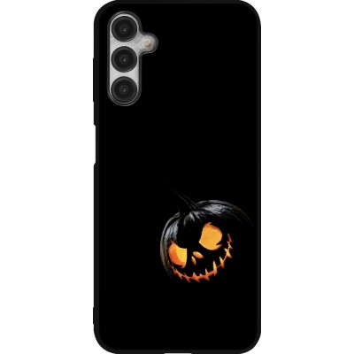 Coque Samsung Galaxy A14 5G - Silicone rigide noir Halloween 2023 discreet pumpkin