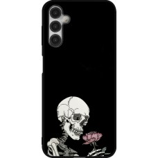 Samsung Galaxy A14 5G Case Hülle - Silikon schwarz Halloween 2023 rose and skeleton