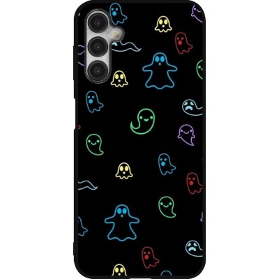 Coque Samsung Galaxy A14 5G - Silicone rigide noir Halloween 2024 colorful ghosts