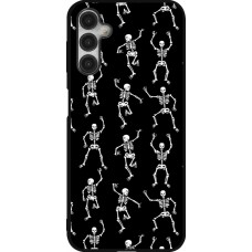 Coque Samsung Galaxy A14 5G - Silicone rigide noir Halloween 2024 dancing skeleton