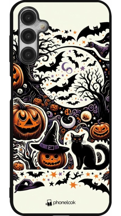 Coque Samsung Galaxy A14 5G - Silicone rigide noir Halloween 2024 Haunt