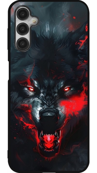 Coque Samsung Galaxy A14 5G - Silicone rigide noir Halloween 2024 mad werewolf