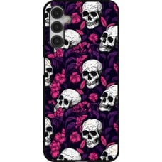 Coque Samsung Galaxy A14 5G - Silicone rigide noir Halloween 2024 romantic skulls