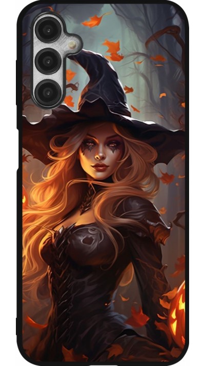 Coque Samsung Galaxy A14 5G - Silicone rigide noir Halloween 2024 sexy witch