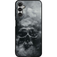 Coque Samsung Galaxy A14 5G - Silicone rigide noir Halloween 2024 smoky skull