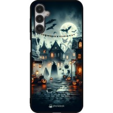 Coque Samsung Galaxy A14 5G - Silicone rigide noir Halloween Spookville