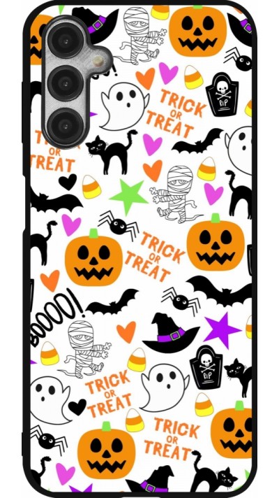 Coque Samsung Galaxy A14 5G - Silicone rigide noir Halloween 2024 trick or treat