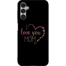 Coque Samsung Galaxy A14 5G - Silicone rigide noir I love you Mom