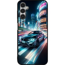 Coque Samsung Galaxy A14 5G - Silicone rigide noir BMW M4 Tokyo Night