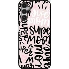 Coque Samsung Galaxy A14 5G - Silicone rigide noir Mom 2024 Super mom