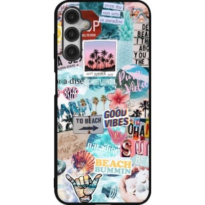 Coque Samsung Galaxy A14 5G - Silicone rigide noir Summer 20 collage