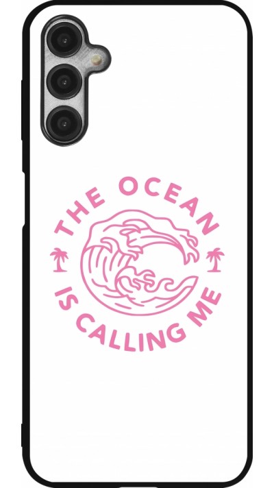 Coque Samsung Galaxy A14 5G - Silicone rigide noir The Ocean is calling me