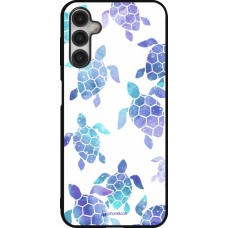 Coque Samsung Galaxy A14 5G - Silicone rigide noir Turtles pattern watercolor