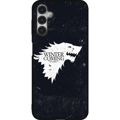 Coque Samsung Galaxy A14 5G - Silicone rigide noir Winter is coming Stark