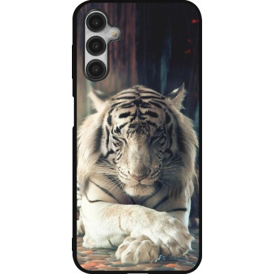 Coque Samsung Galaxy A14 5G - Silicone rigide noir Zen Tiger