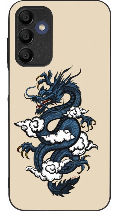 Coque Samsung Galaxy A15 - Silicone rigide noir Blue Dragon Tattoo