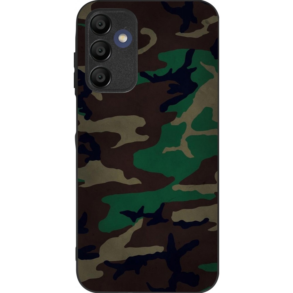 Coque Samsung Galaxy A15 - Silicone rigide noir Camouflage 3