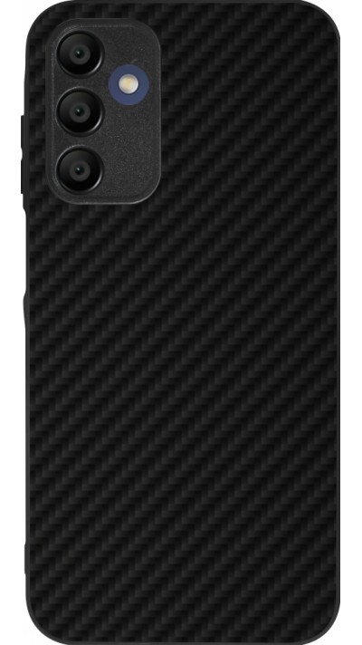 Coque Samsung Galaxy A15 - Silicone rigide noir Carbon Basic