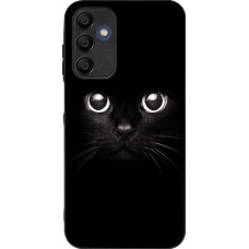 Coque Samsung Galaxy A15 - Silicone rigide noir Cat eyes