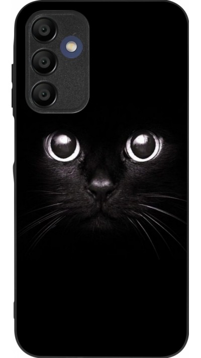 Coque Samsung Galaxy A15 - Silicone rigide noir Cat eyes