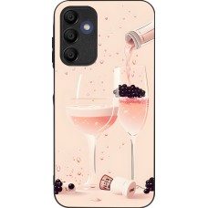 Coque Samsung Galaxy A15 - Silicone rigide noir Champagne Pouring Pink