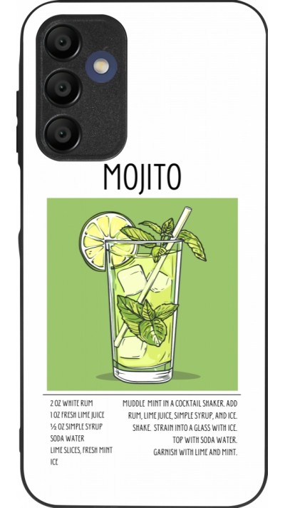 Coque Samsung Galaxy A15 - Silicone rigide noir Cocktail recette Mojito