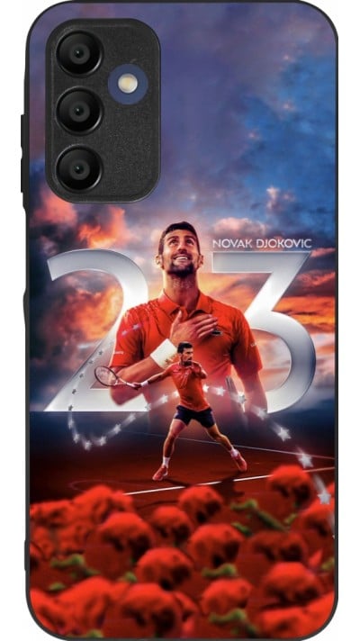 Coque Samsung Galaxy A15 - Silicone rigide noir Djokovic 23 Grand Slam