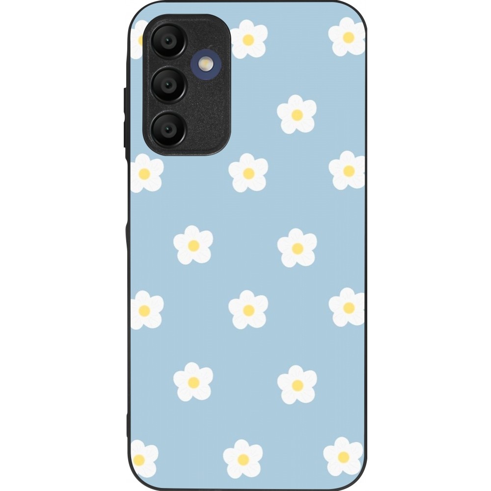 Coque Samsung Galaxy A15 - Silicone rigide noir Easter 2024 daisy flower