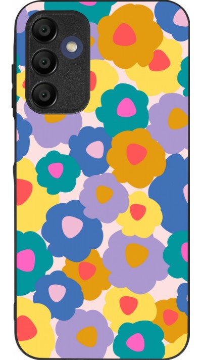 Coque Samsung Galaxy A15 - Silicone rigide noir Easter 2024 flower power