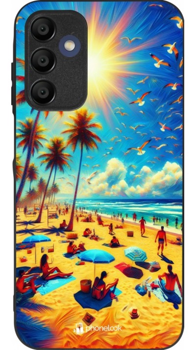 Coque Samsung Galaxy A15 - Silicone rigide noir Été Paradis Paint