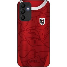 Coque Samsung Galaxy A15 - Silicone rigide noir Maillot de football Autriche personnalisable