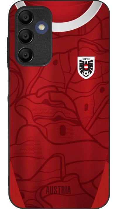 Coque Samsung Galaxy A15 - Silicone rigide noir Maillot de football Autriche personnalisable