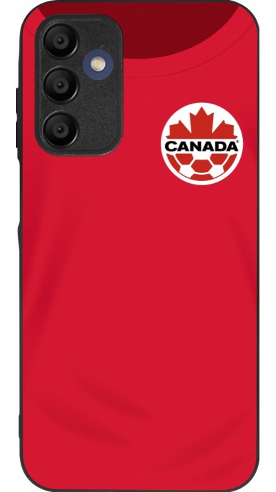 Coque Samsung Galaxy A15 - Silicone rigide noir Maillot de football Canada 2022 personnalisable