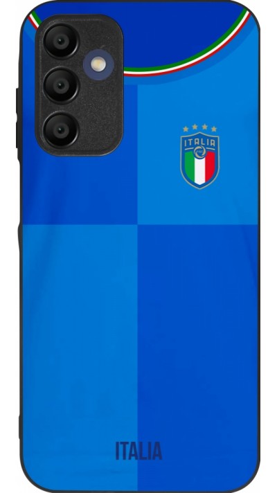 Coque Samsung Galaxy A15 - Silicone rigide noir Maillot de football Italie 2022 personnalisable