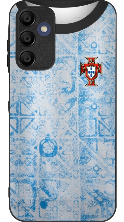 Coque Samsung Galaxy A15 - Silicone rigide noir Maillot de football Portugal Extérieur personnalisable