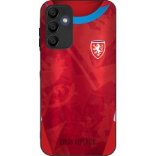 Coque Samsung Galaxy A15 - Silicone rigide noir Maillot de football République Tchèque personnalisable