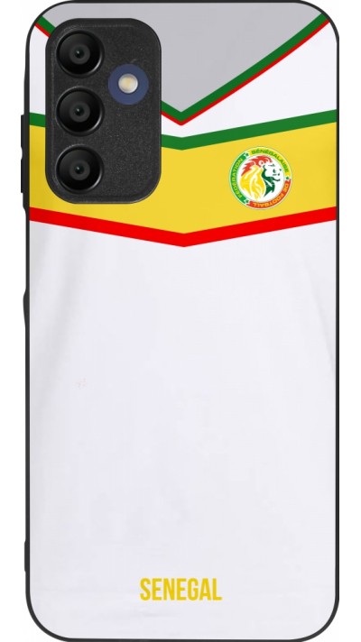 Coque Samsung Galaxy A15 - Silicone rigide noir Maillot de football Senegal 2022 personnalisable