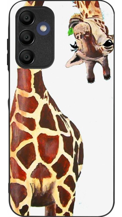 Coque Samsung Galaxy A15 - Silicone rigide noir Giraffe Fit